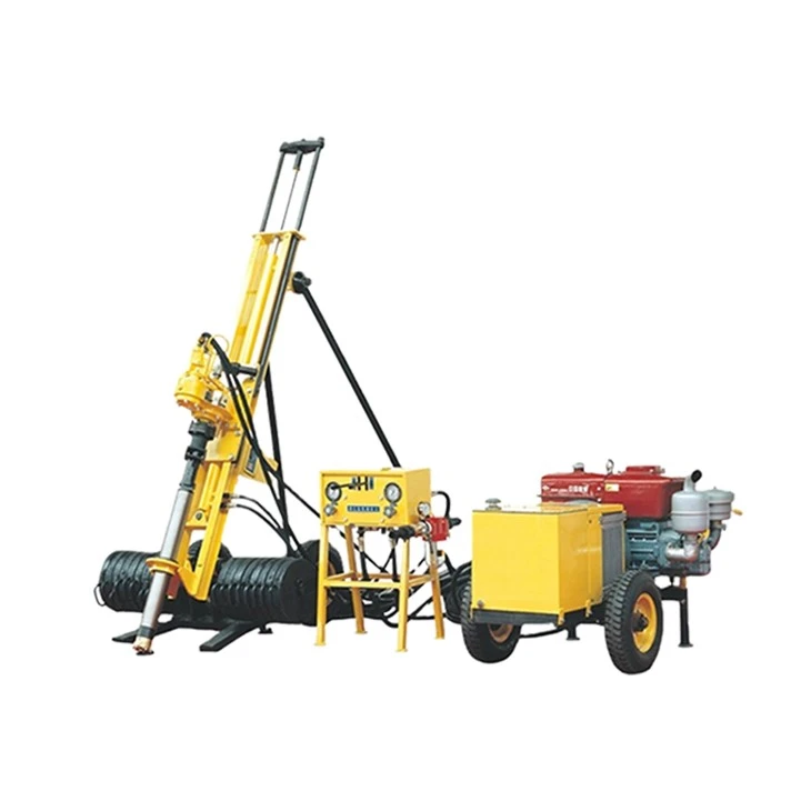 pneumatic rock drilling rig